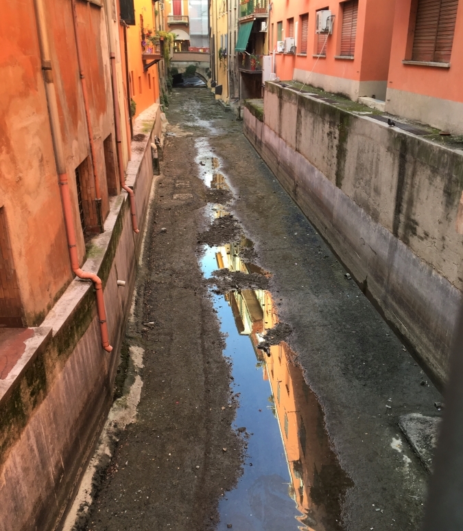 Bologna canals reflection