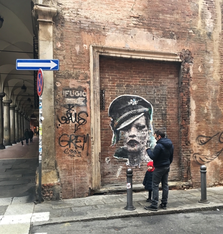 madonna bologna street art women